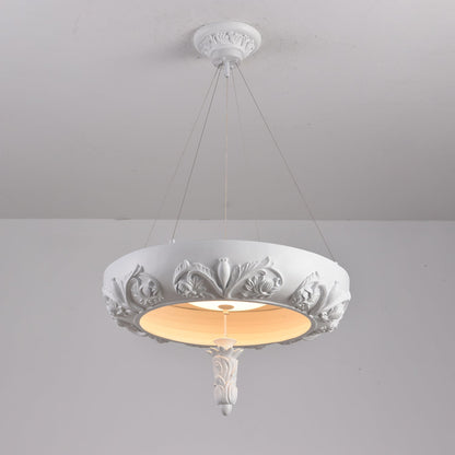 Elegant Artistic Carved Chandelier with Adjustable Brightness & Unique