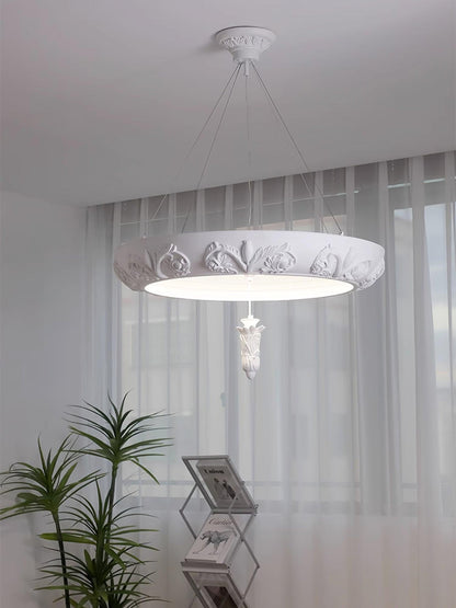 Elegant Artistic Carved Chandelier with Adjustable Brightness & Unique