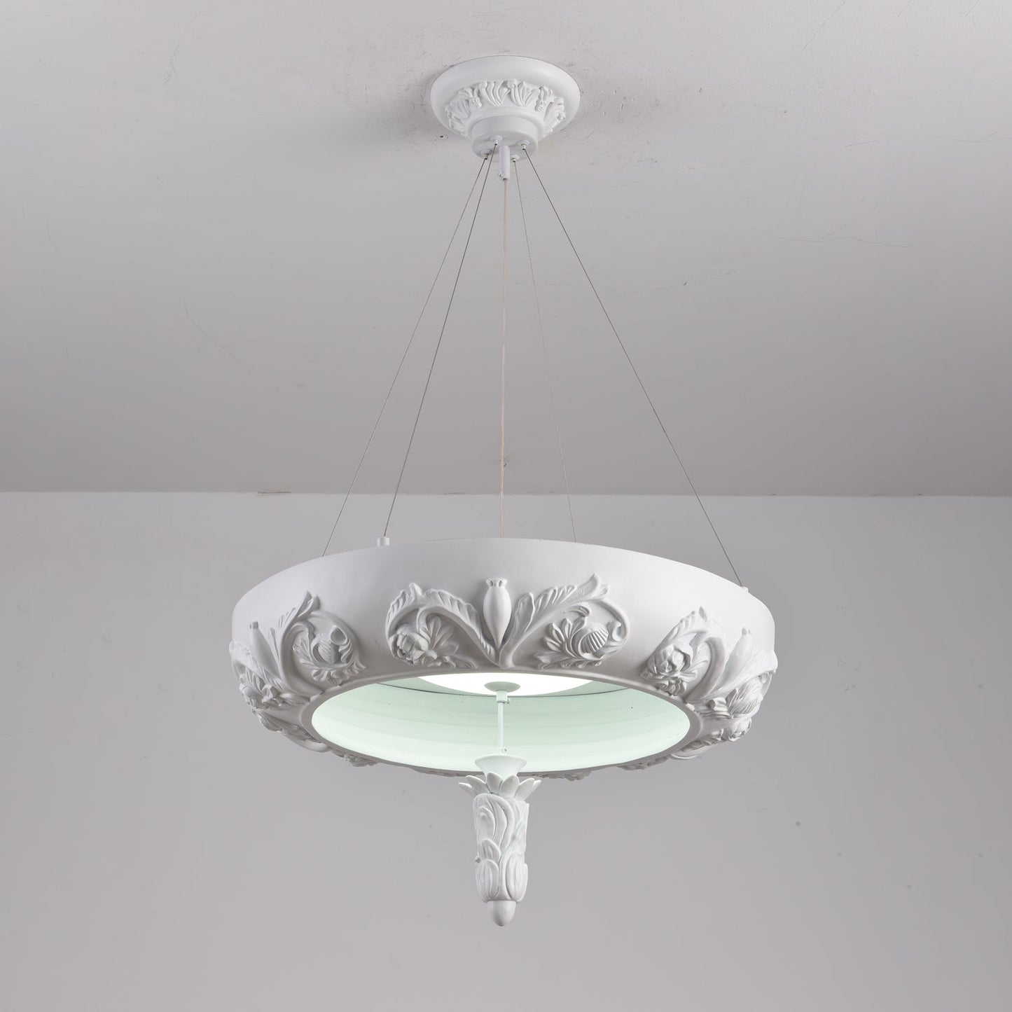 Elegant Artistic Carved Chandelier with Adjustable Brightness & Unique