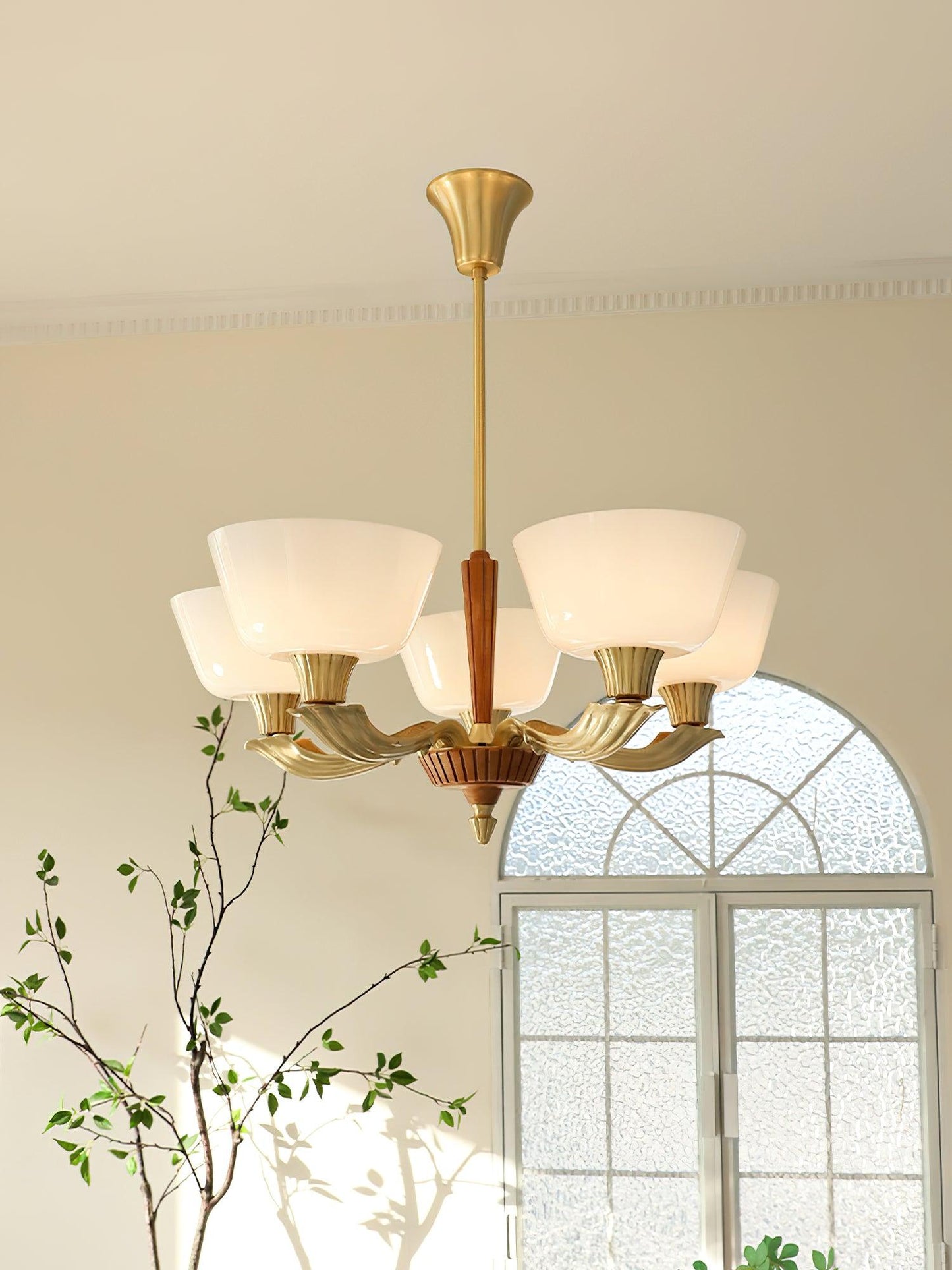 Ascher Modern Chandelier - Adjustable Height, Elegant Design