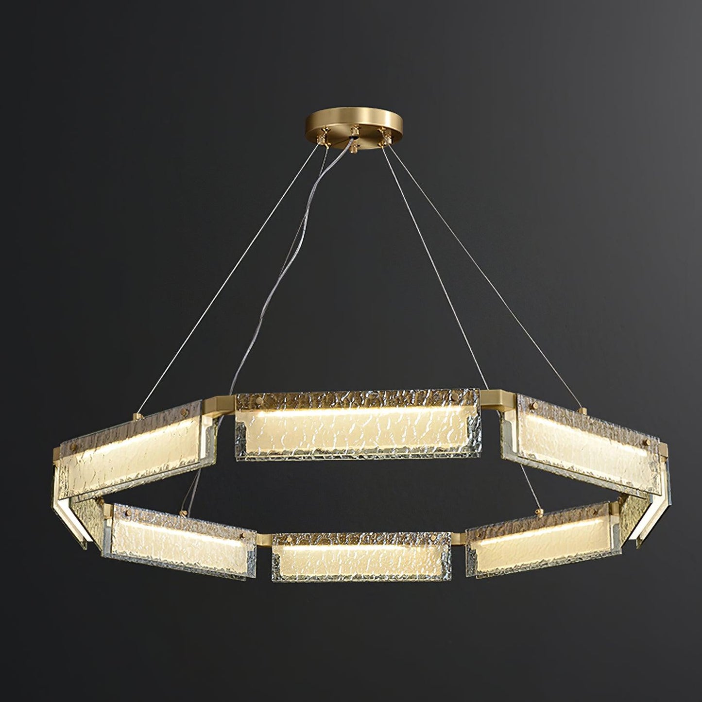 Modern LED Chandelier with Dimmable Brightness and Energy Efficiency