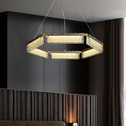 Modern LED Chandelier with Dimmable Brightness and Energy Efficiency