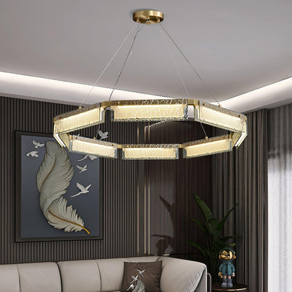Modern LED Chandelier with Dimmable Brightness and Energy Efficiency