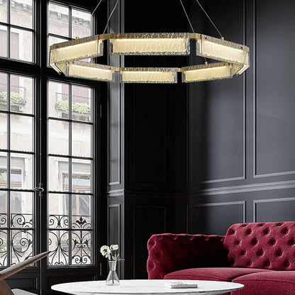Modern LED Chandelier with Dimmable Brightness and Energy Efficiency