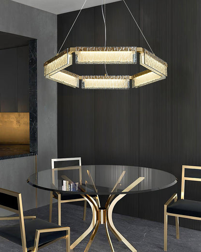 Modern LED Chandelier with Dimmable Brightness and Energy Efficiency