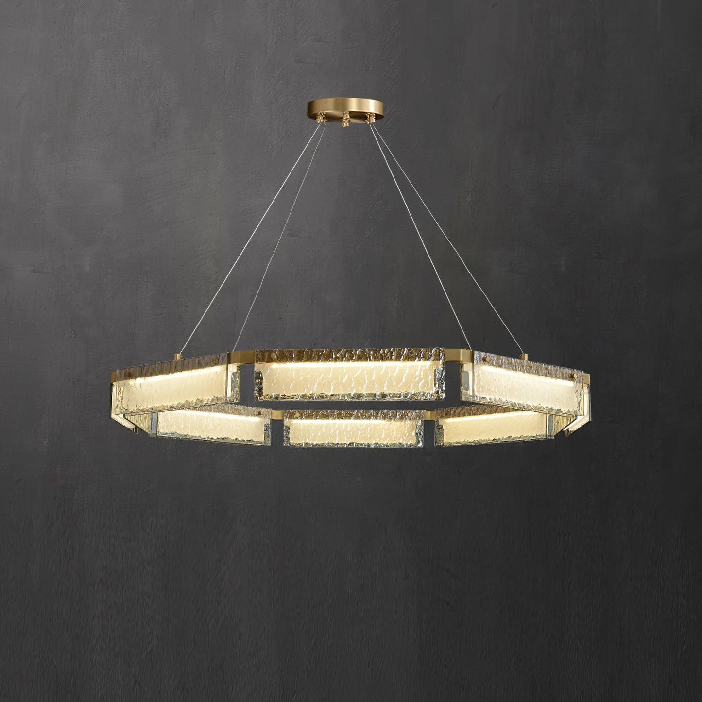 Modern LED Chandelier with Dimmable Brightness and Energy Efficiency