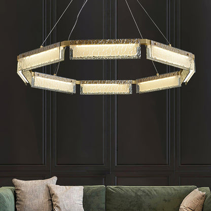 Modern LED Chandelier with Dimmable Brightness and Energy Efficiency