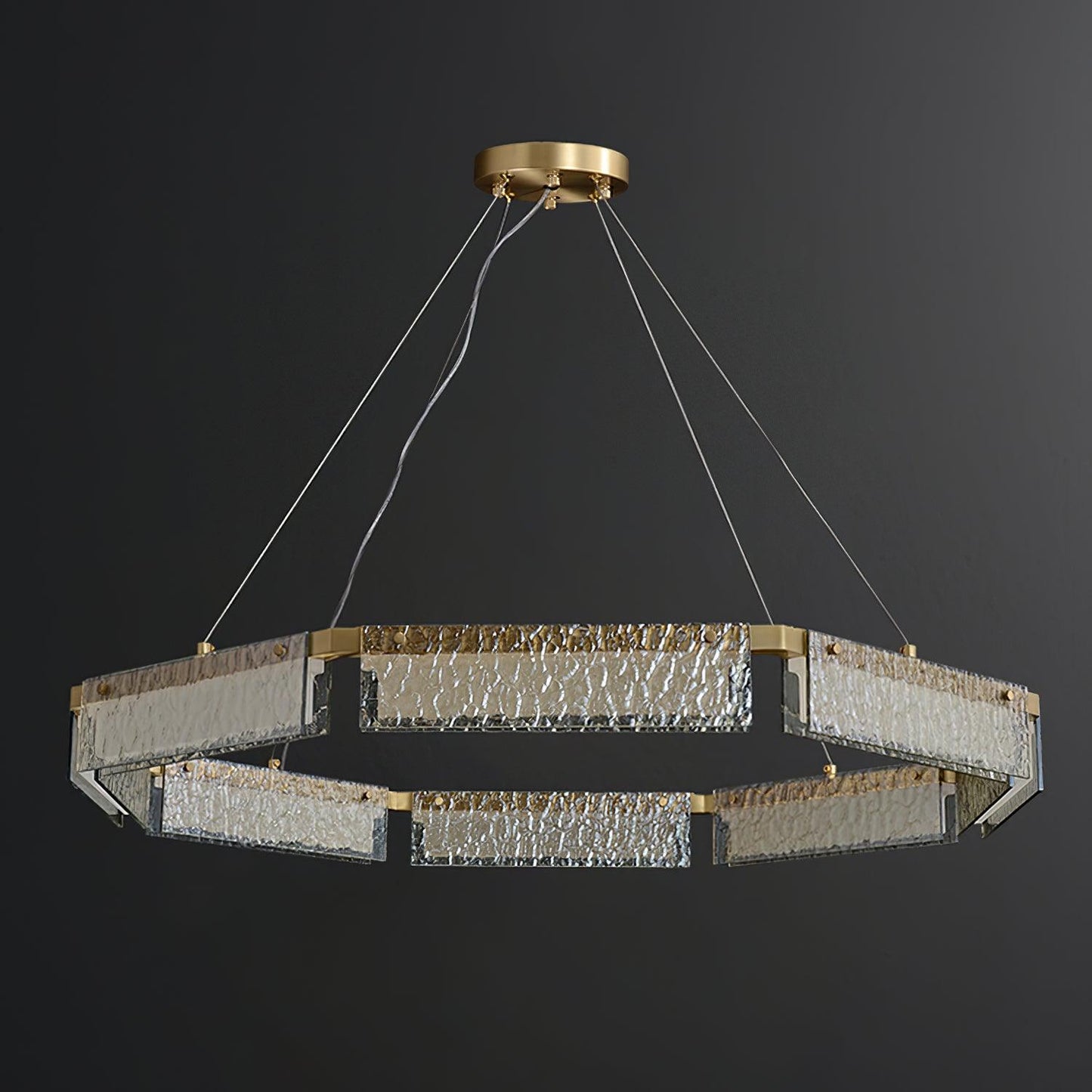 Modern LED Chandelier with Dimmable Brightness and Energy Efficiency