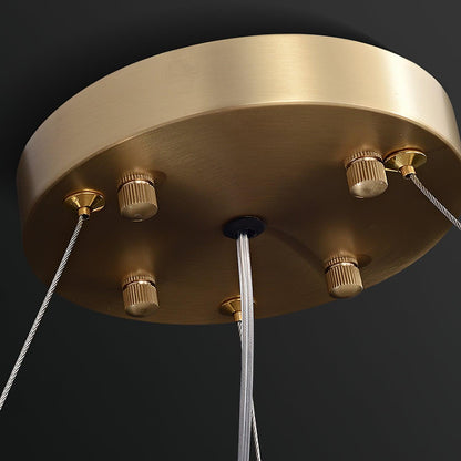 Modern LED Chandelier with Dimmable Brightness and Energy Efficiency