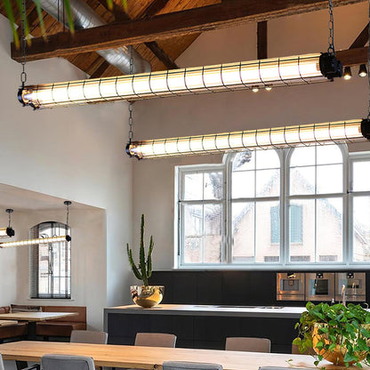 Artisan Glass Linearity Chandelier - Elegant Design with Dimmable LED