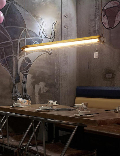 Artisan Glass Linearity Chandelier - Elegant Design with Dimmable LED