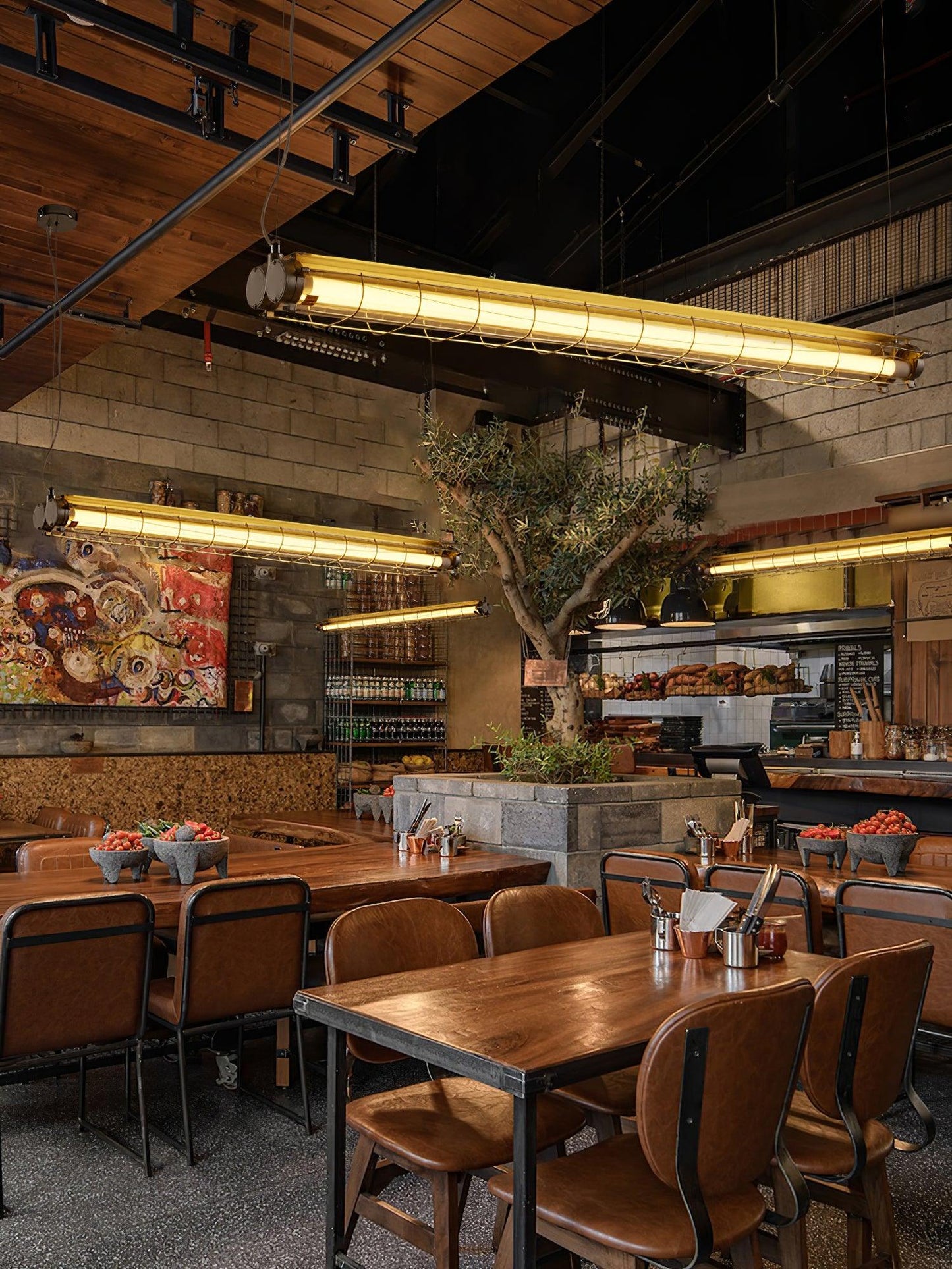 Artisan Glass Linearity Chandelier - Elegant Design with Dimmable LED