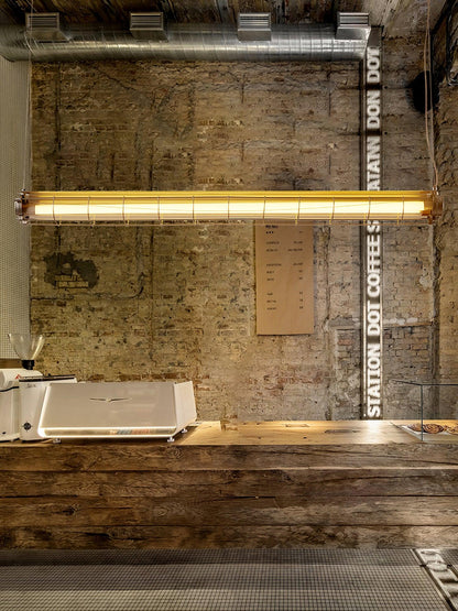 Artisan Glass Linearity Chandelier - Elegant Design with Dimmable LED