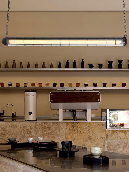 Artisan Glass Linearity Chandelier - Elegant Design with Dimmable LED