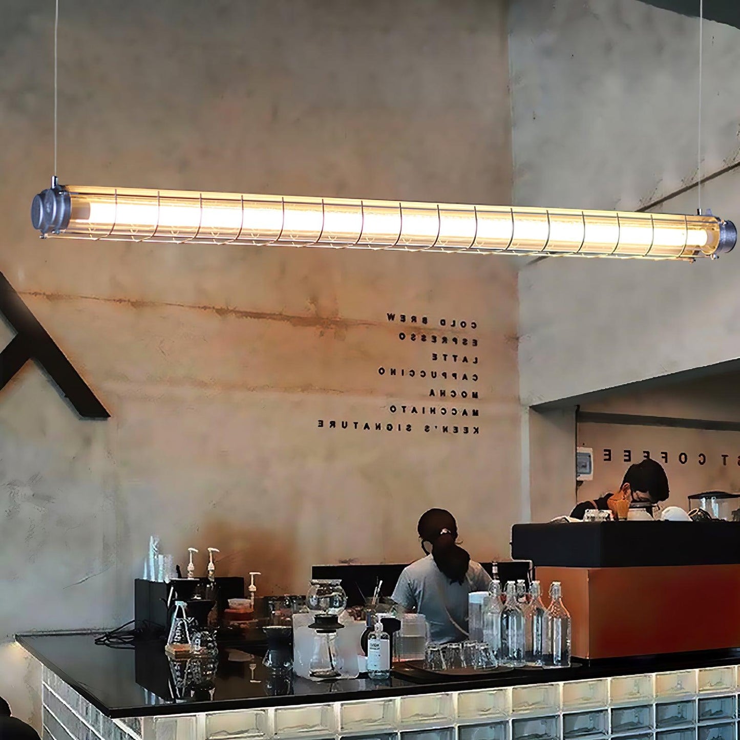 Artisan Glass Linearity Chandelier - Elegant Design with Dimmable LED