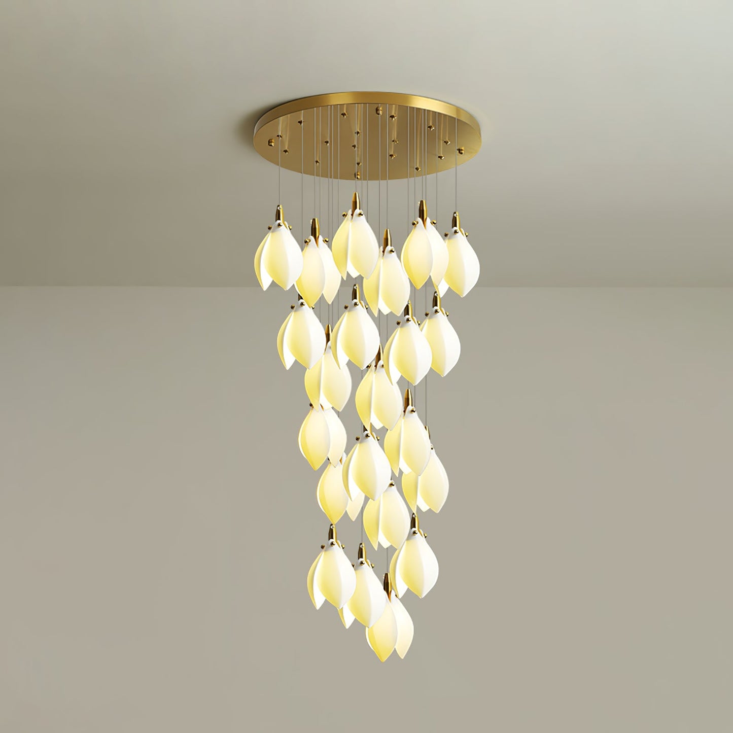 Astralis Bloom Stairs Chandelier - Elegant Design with Adjustable Heig