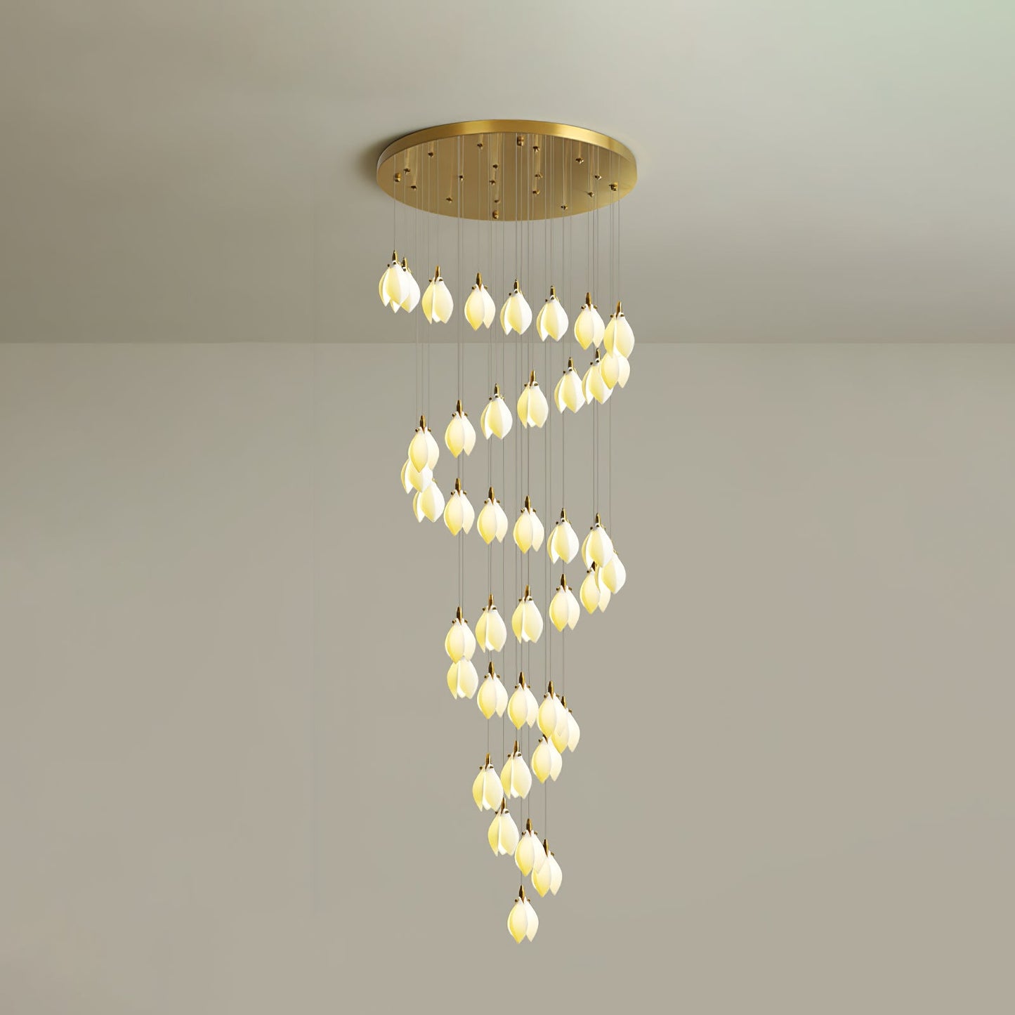 Astralis Bloom Stairs Chandelier - Elegant Design with Adjustable Heig