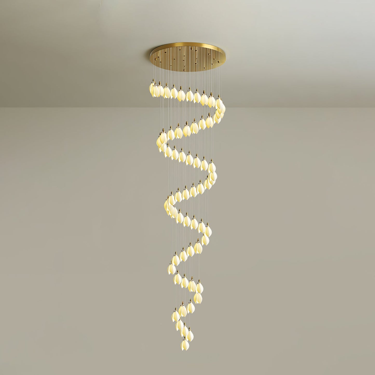 Astralis Bloom Stairs Chandelier - Elegant Design with Adjustable Heig