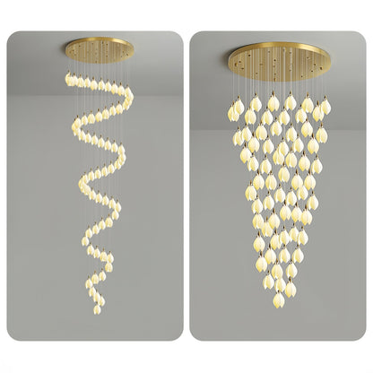 Astralis Bloom Stairs Chandelier - Elegant Design with Adjustable Heig