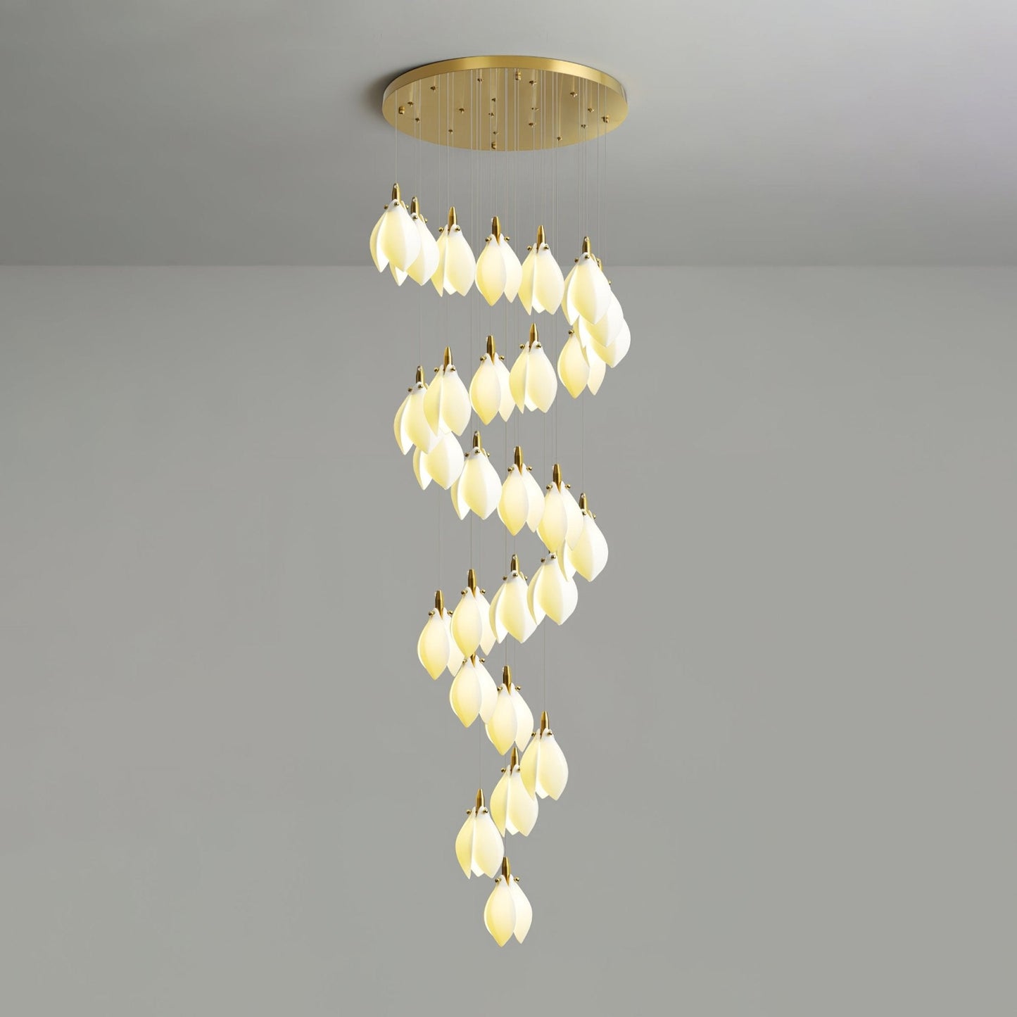 Astralis Bloom Stairs Chandelier - Elegant Design with Adjustable Heig