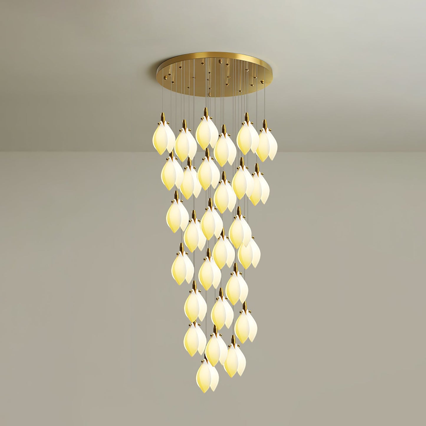 Astralis Bloom Stairs Chandelier - Elegant Design with Adjustable Heig