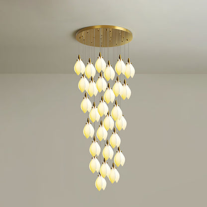 Astralis Bloom Stairs Chandelier - Elegant Design with Adjustable Heig