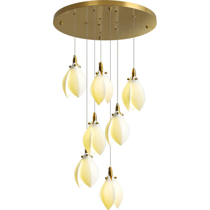 Astralis Bloom Stairs Chandelier - Elegant Design with Adjustable Heig