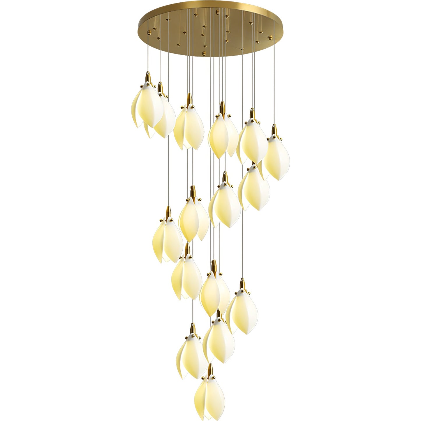 Astralis Bloom Stairs Chandelier - Elegant Design with Adjustable Heig