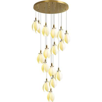 Astralis Bloom Stairs Chandelier - Elegant Design with Adjustable Heig