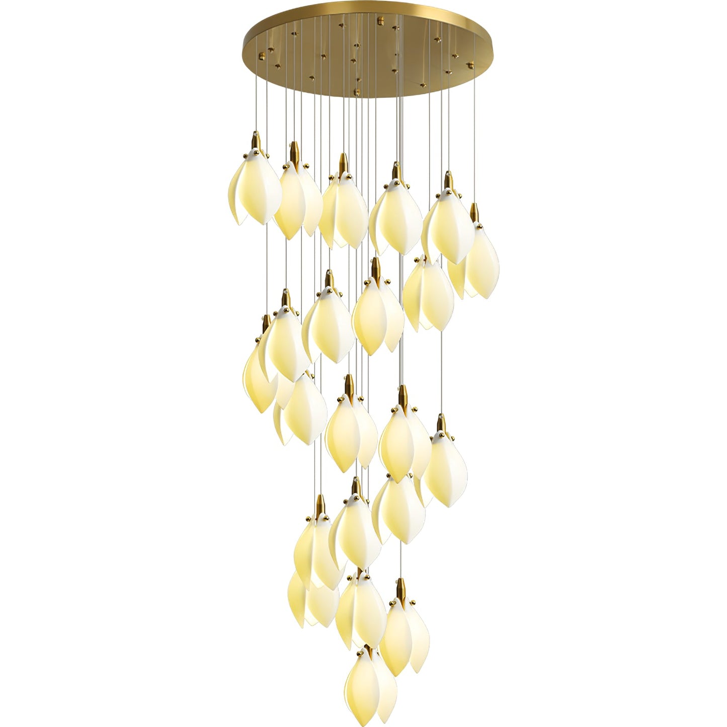 Astralis Bloom Stairs Chandelier - Elegant Design with Adjustable Heig