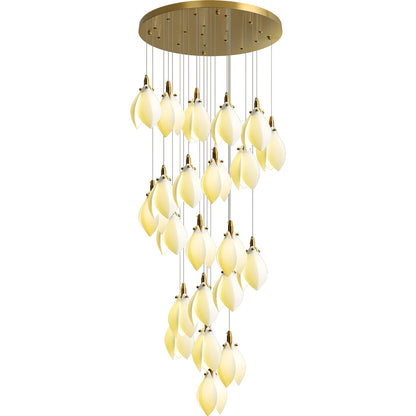 Astralis Bloom Stairs Chandelier - Elegant Design with Adjustable Heig