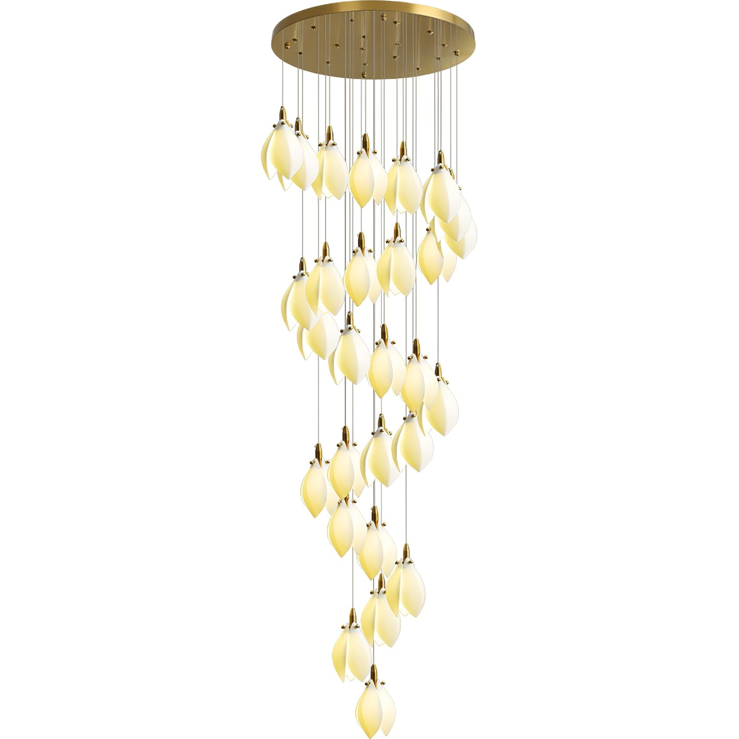 Astralis Bloom Stairs Chandelier - Elegant Design with Adjustable Heig