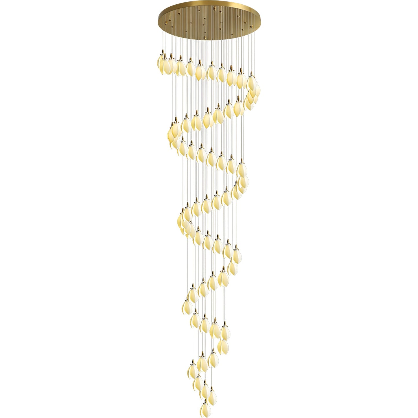 Astralis Bloom Stairs Chandelier - Elegant Design with Adjustable Heig