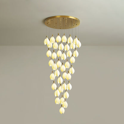 Astralis Bloom Stairs Chandelier - Elegant Design with Adjustable Heig
