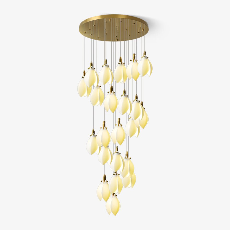 Astralis Bloom Stairs Chandelier - Elegant Design with Adjustable Heig