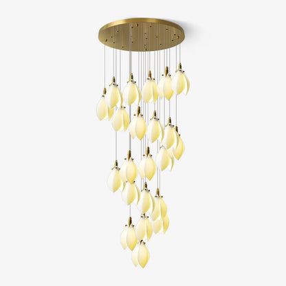 Astralis Bloom Stairs Chandelier - Elegant Design with Adjustable Heig