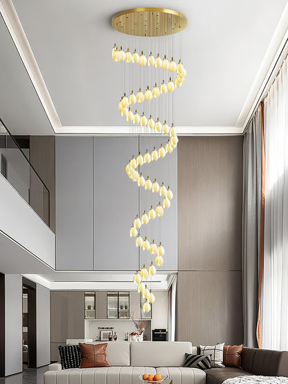 Astralis Bloom Stairs Chandelier - Elegant Design with Adjustable Heig