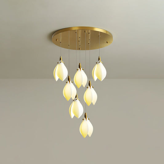 Astralis Bloom Stairs Chandelier - Elegant Design with Adjustable Heig