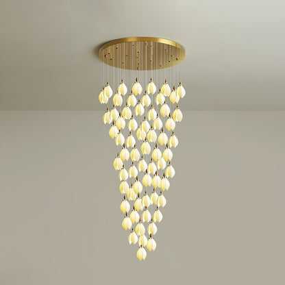 Astralis Bloom Stairs Chandelier - Elegant Design with Adjustable Heig