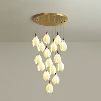 Astralis Bloom Stairs Chandelier - Elegant Design with Adjustable Heig