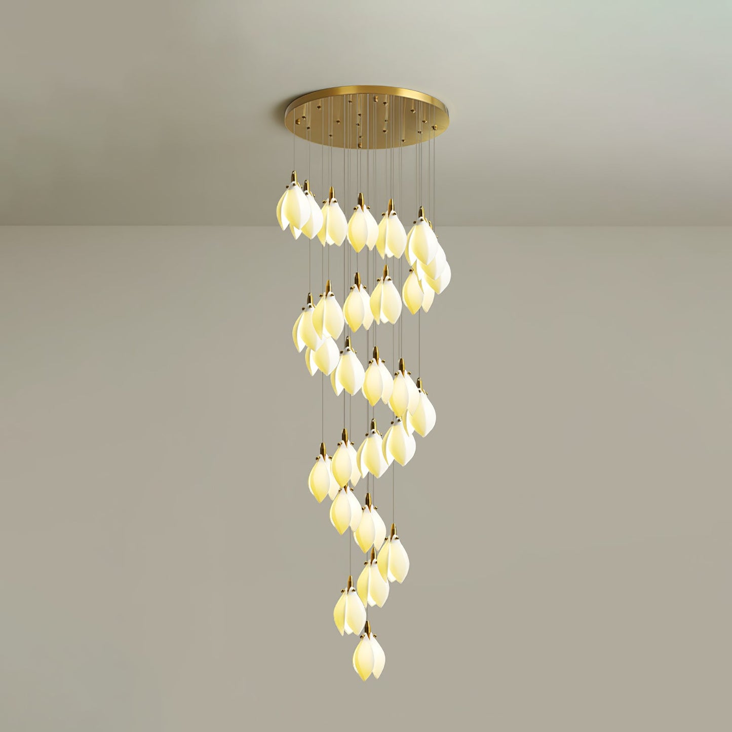 Astralis Bloom Stairs Chandelier - Elegant Design with Adjustable Heig