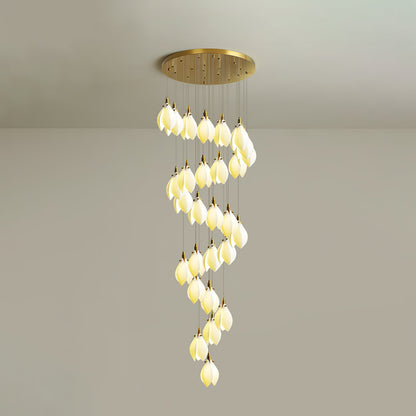 Astralis Bloom Stairs Chandelier - Elegant Design with Adjustable Heig