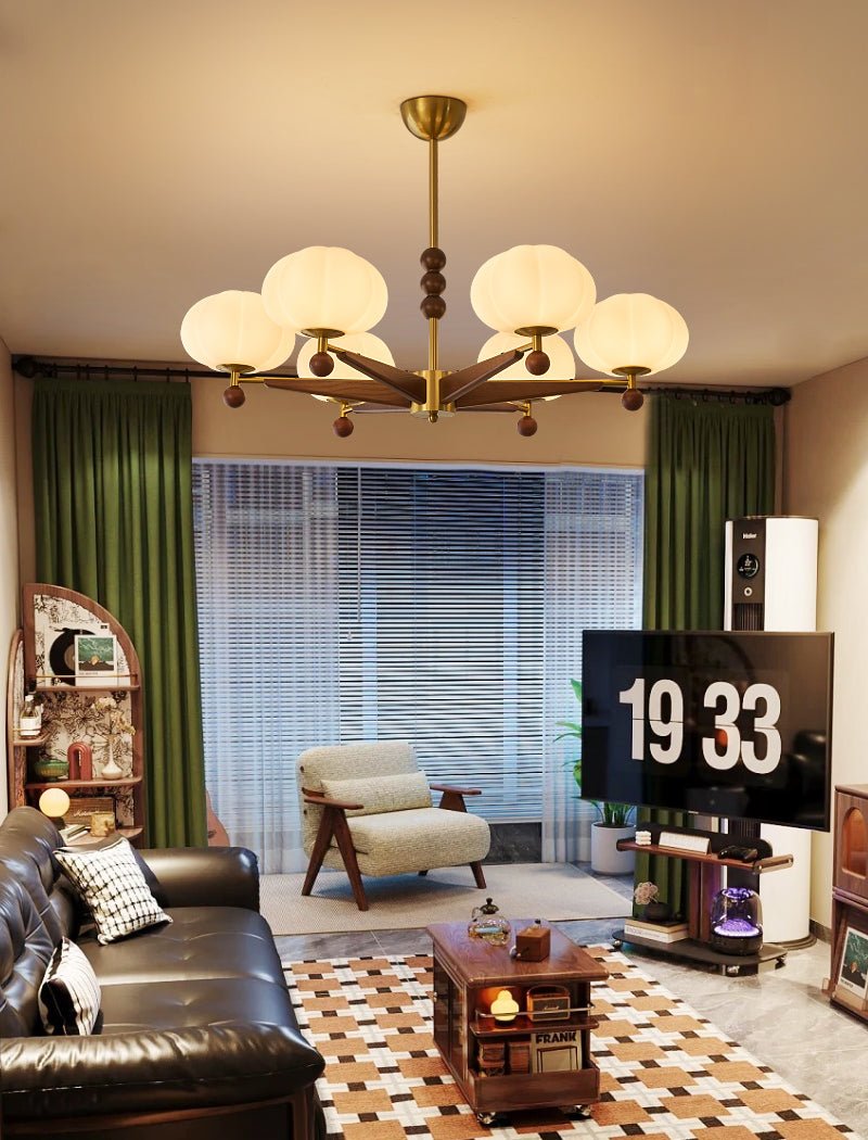 Astrid Bloom Chandelier - Elegant Design with Adjustable Height & LED