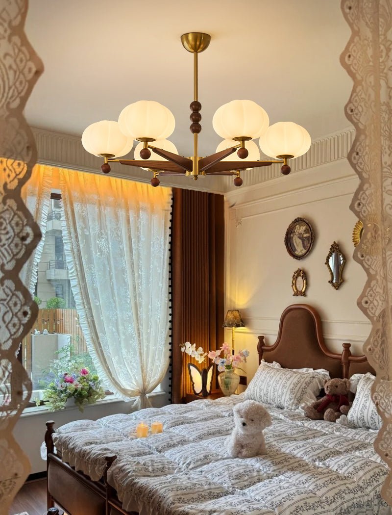 Astrid Bloom Chandelier - Elegant Design with Adjustable Height & LED