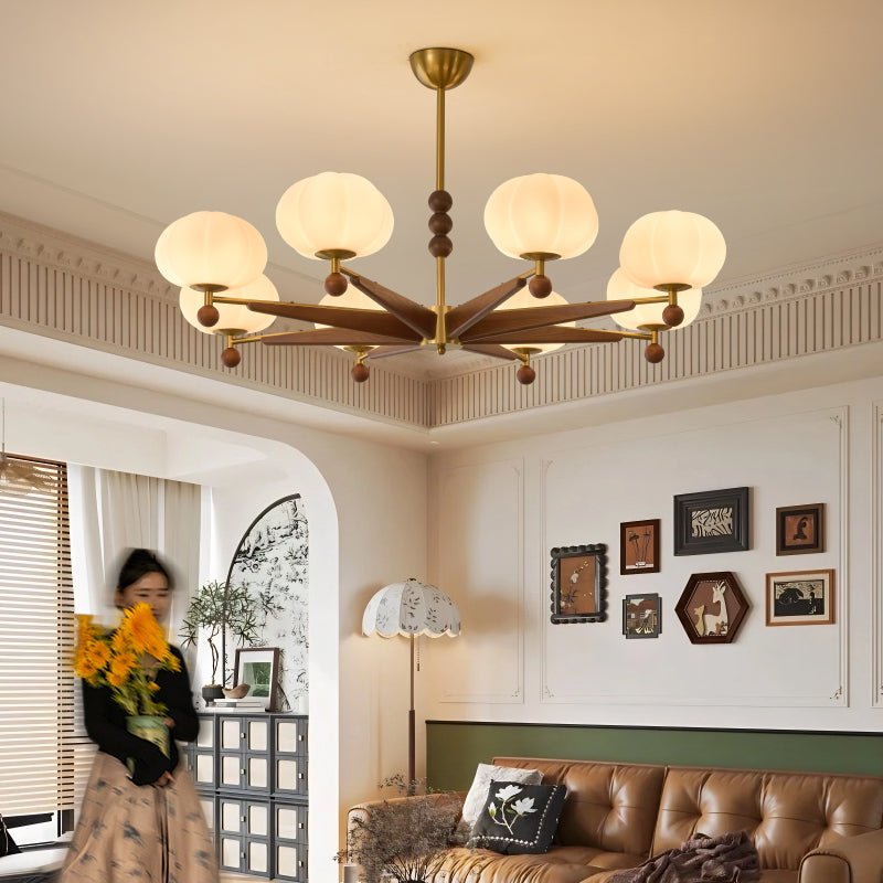 Astrid Bloom Chandelier - Elegant Design with Adjustable Height & LED