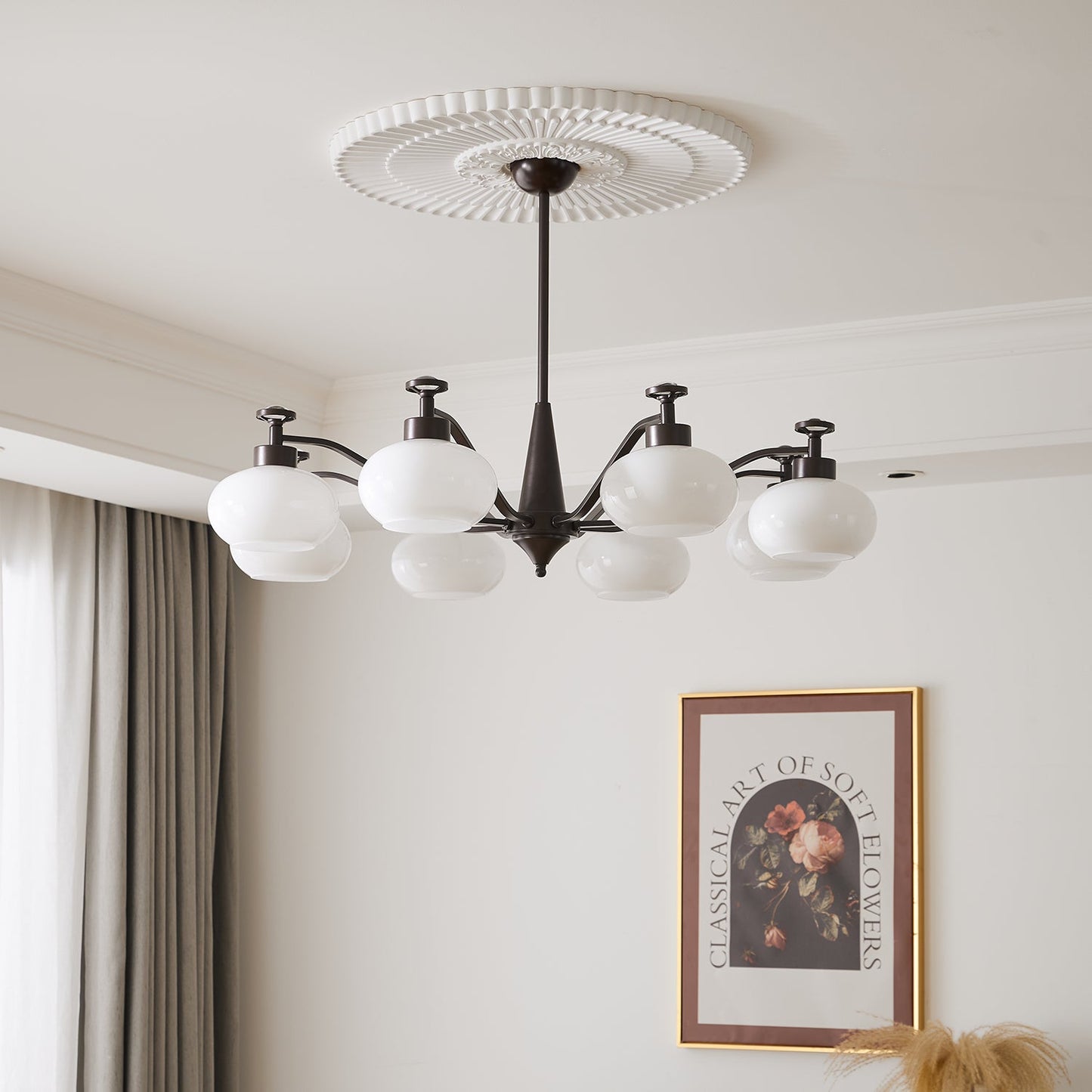 Astrid Chandelier - Elegant Design with Adjustable Brightness & Energy