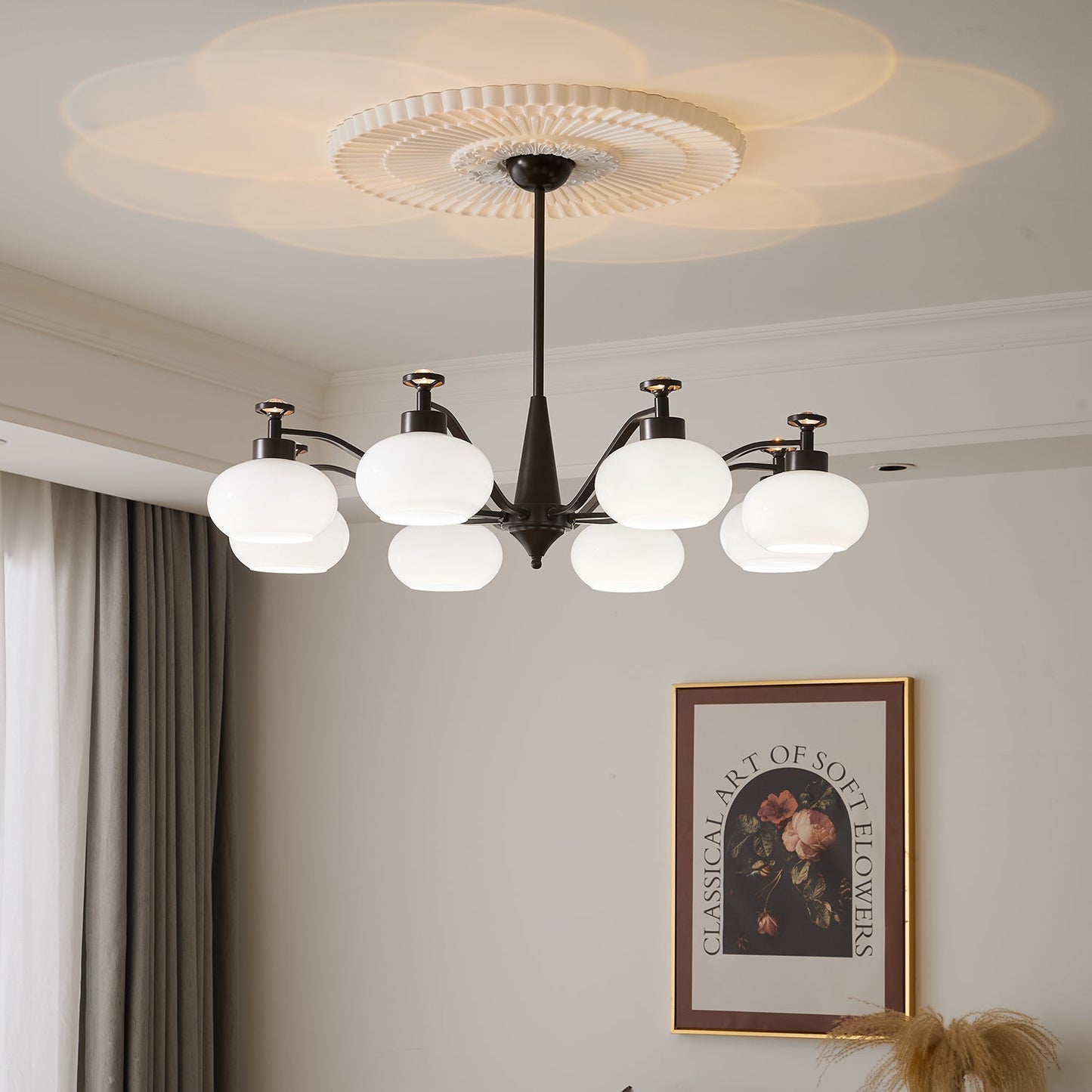 Astrid Chandelier - Elegant Design with Adjustable Brightness & Energy
