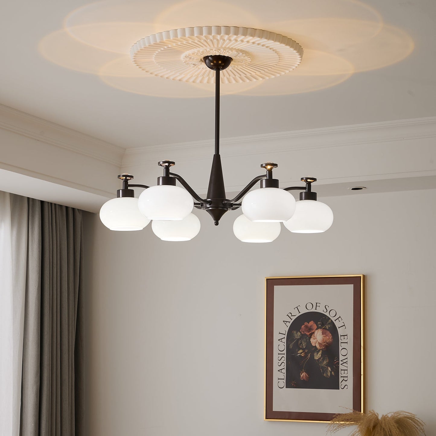 Astrid Chandelier - Elegant Design with Adjustable Brightness & Energy
