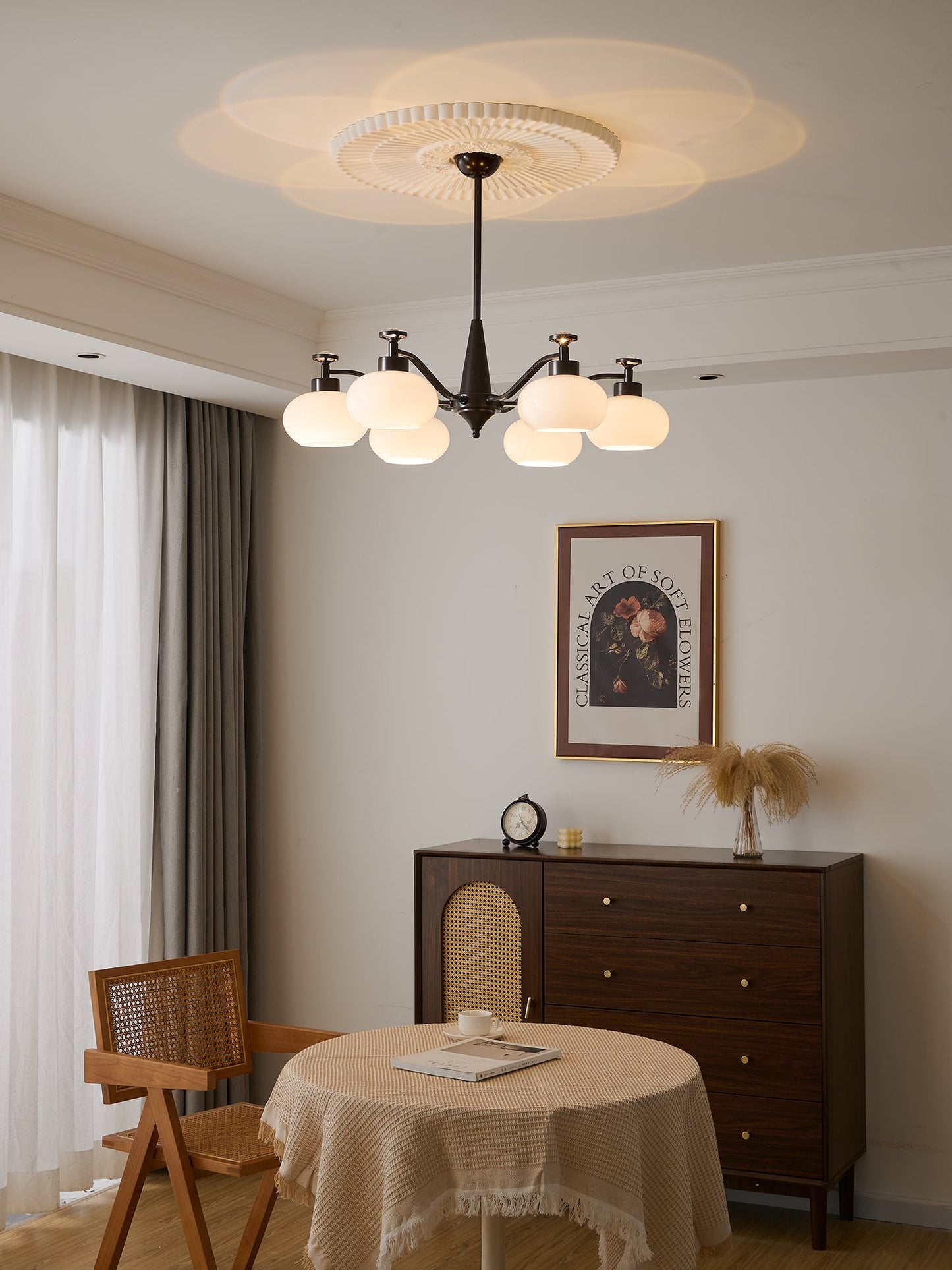 Astrid Chandelier - Elegant Design with Adjustable Brightness & Energy
