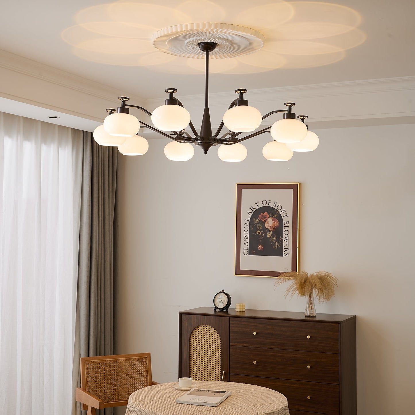 Astrid Chandelier - Elegant Design with Adjustable Brightness & Energy